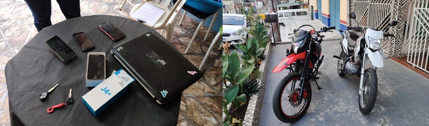 Materiais apreendidos em Coari