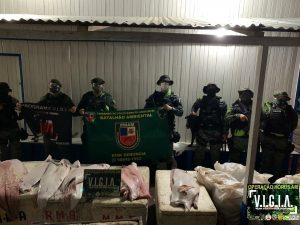 Imagem da notícia - Policiamento Ambiental apreende pescado ilegal na orla de Manaus