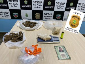 Imagem da notícia - Homem é preso por tráfico de drogas em Rio Preto da Eva