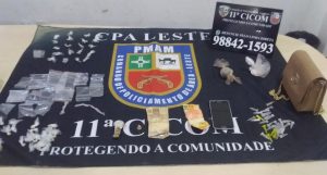 Imagem da notícia - PM prende uma mulher e apreende adolescente com drogas na zona leste
