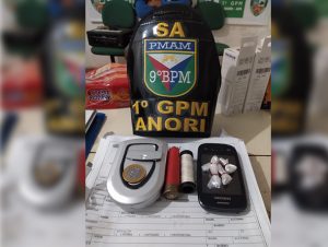 Imagem da notícia - Homem é preso pelo 1º Grupamento de Polícia Militar, em Anori