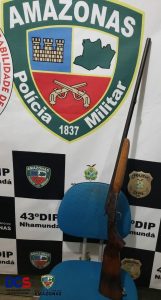 Imagem da notícia - Arma de fogo é apreendida por militares em Nhamundá