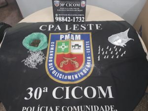 Imagem da notícia - No bairro Monte Sião, homem é detido pela PM por tráfico de drogas