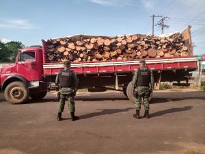 Imagem da notícia - Policiamento Ambiental apreende madeira irregular em Iranduba