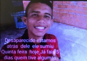 Imagem da notícia - PC pede apoio para encontrar jovem desaparecido no Gilberto Mestrinho