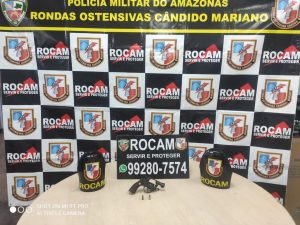 Imagem da notícia - Rocam Motos prende homem com arma de fogo no Jorge Teixeira
