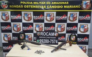 Imagem da notícia - Rocam prende homem com armas, munições e drogas na zona oeste