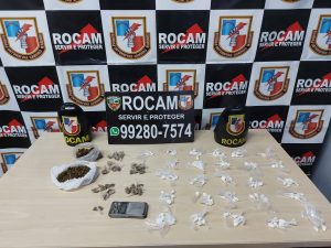 Imagem da notícia - Rocam detém homem por tráfico de drogas com denúncia via WhatsApp