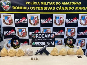 Imagem da notícia - PM por meio da Rocam detém homem com arma de fogo e entorpecentes
