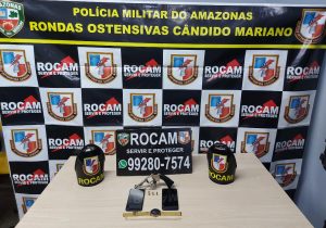 Imagem da notícia - Rocam prende jovem de 19 anos por porte ilegal de arma de fogo