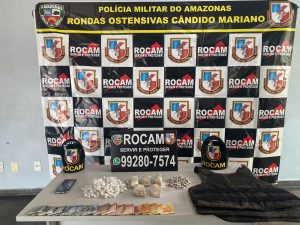 Imagem da notícia - No Crespo, Rocam prende homem e apreende adolescente com drogas e dinheiro