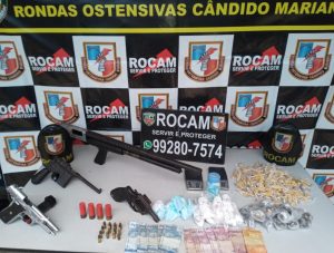 Imagem da notícia - Rocam apreende adolescente em posse de armas, entorpecentes e granada