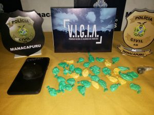 Imagem da notícia - PC prende jovem com 36 trouxinhas de entorpecentes em Manacapuru