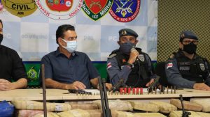 Imagem da notícia - SSP-AM detém 14 envolvidos com o tráfico e apreende 14 armas