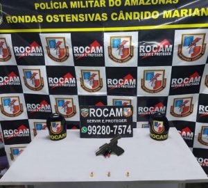 Imagem da notícia - Rocam apreende adolescente por porte ilegal de arma de fogo