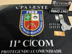Imagem da notícia - 11ª Cicom prende um  jovem com drogas na zona leste