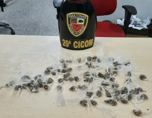 Imagem da notícia - Homem é preso pela 20ª Cicom por tráfico de entorpecentes