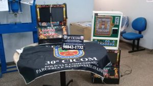 Imagem da notícia - Máquinas caça-níquel são apreendidas pela 30ª Cicom