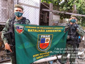 Imagem da notícia - PMs do CPAmb/BPAmb apreendem responsáveis por extração ilegal de barro