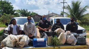 Imagem da notícia - PC incinera drogas apreendidas em operações no município de Pauini