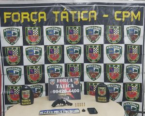 Imagem da notícia - Força Tática detém homem por porte ilegal de arma de fogo