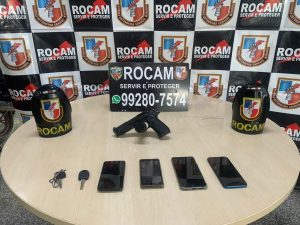 Imagem da notícia - Rocam detém dois homens e apreende adolescente por roubos
