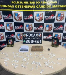 Imagem da notícia - Rocam detém homem por tráfico de drogas na zona leste