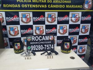 Imagem da notícia - PM apreende armas de fogo na zona norte de Manaus