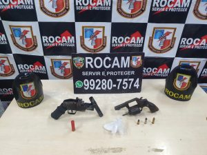 Imagem da notícia - Rocam detém homem por porte ilegal de arma de fogo e tráfico de drogas na zona oeste