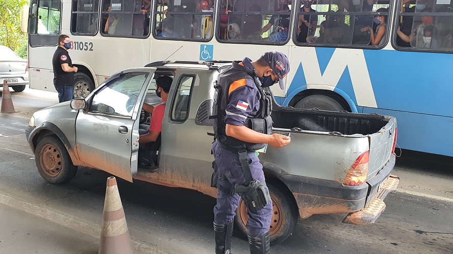 Detran intensifica a fiscalização de trânsito na saída do feriadão. FOTO: Divulgação/Detran-AM