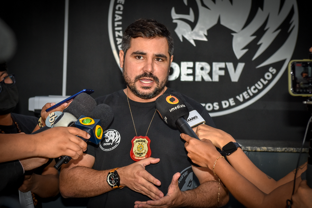 Delegado Cícero Túlio titular da DERFV. FOTO: Erlon Rodrigues/PC-AM