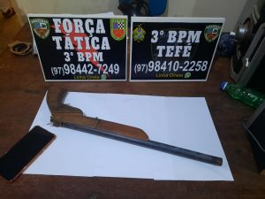 Imagem da notícia - PM detêm dupla com entorpecentes e arma no município de Tefé