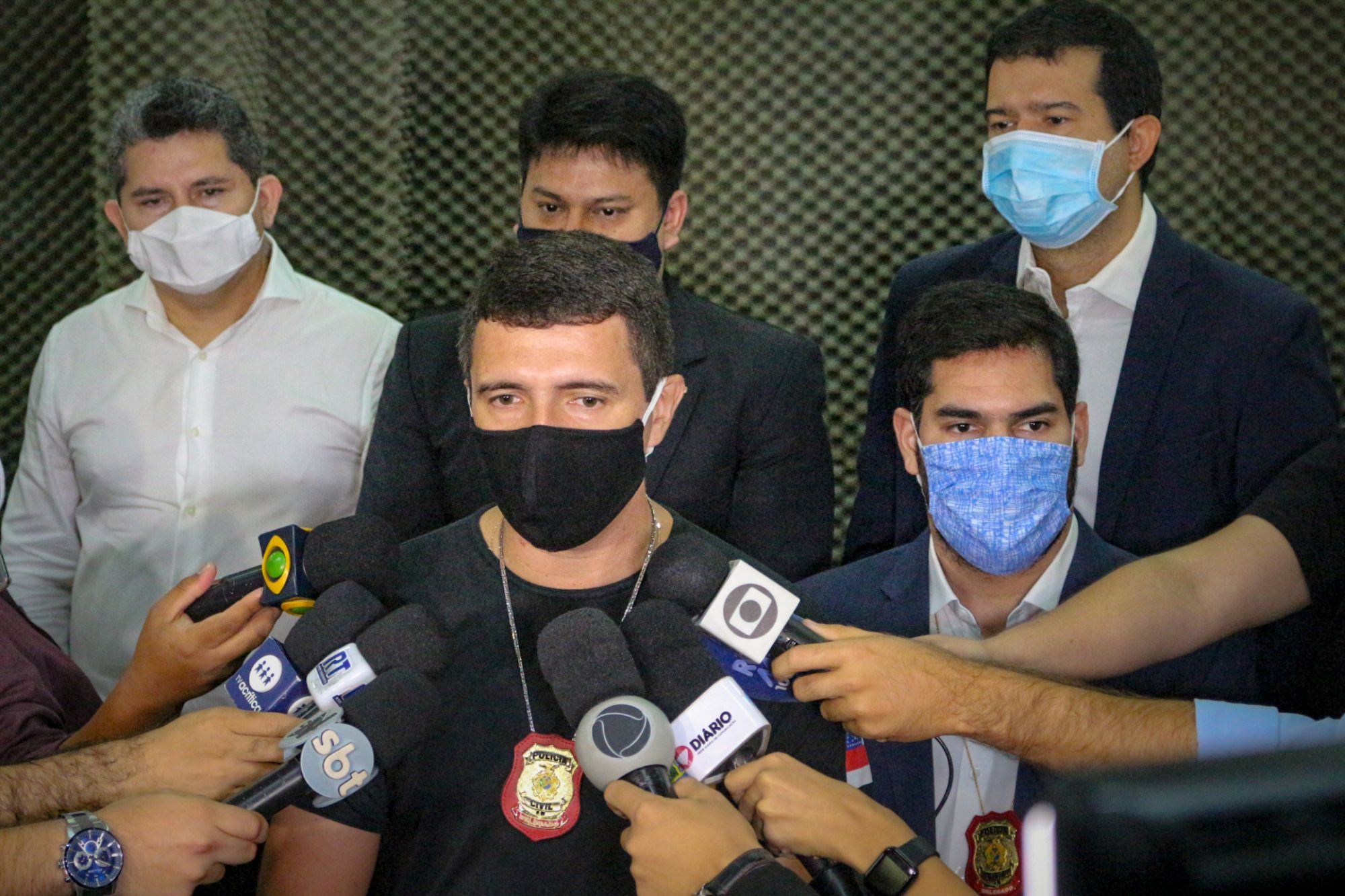 Delegado Alessandro Albino, diretor do Departamento de Polícia Metropolitana.