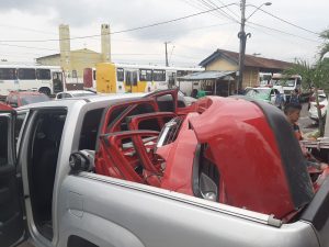 Imagem da notícia - Policiais da 30ª Cicom recuperam veículo em uma sucata, na zona leste