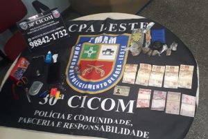 Imagem da notícia - Policiais militares detêm casal por tráfico de drogas no Jorge Teixeira