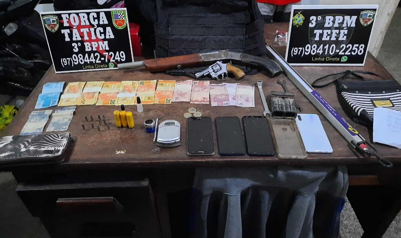 Material apreendido. FOTO: Divulgação/PM