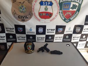 Imagem da notícia - Polícia Militar detém homem por porte ilegal de arma de fogo em Ipixuna