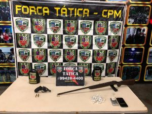 Imagem da notícia - Força Tática prende dupla com drogas e armas de fogo