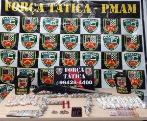 Imagem da notícia - Força Tática detém homem com drogas e arma de fabricação caseira