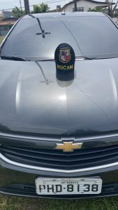 Imagem da notícia - Rocam recupera carro com restrição de furto abandonado