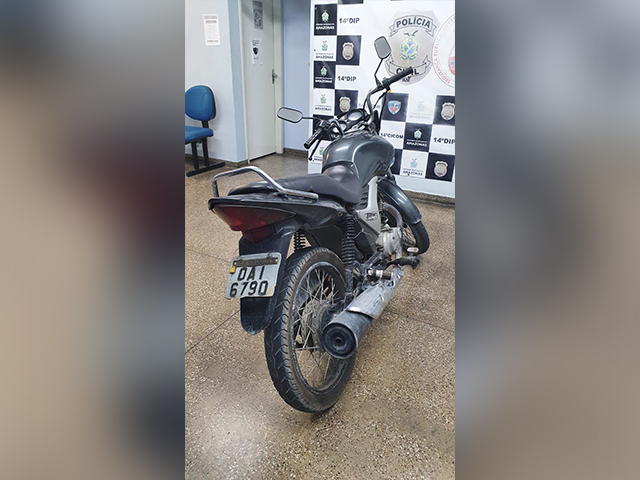 Moto recuperada pela 30 Cicom