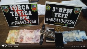 Imagem da notícia - Policiais da Força Tática detêm dupla com entorpecentes em Tefé