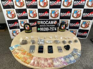 Imagem da notícia - Rocam detêm dupla por tráfico de entorpecentes na zona oeste