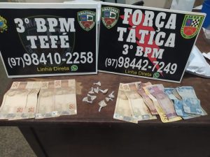 Imagem da notícia - Polícia Militar detém homem com porções de drogas em Tefé