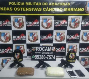 Imagem da notícia - PM prende 15 e apreende arma, drogas e dinheiro no Amazonas