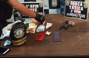 Imagem da notícia - PM detém dupla por roubo à loja de materiais de construção em Tefé