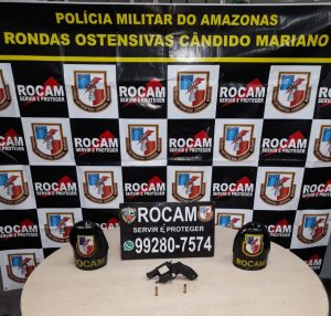 Imagem da notícia - Rocam detém homem em posse de arma e munições na zona leste