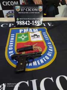 Imagem da notícia - Jovem é preso por porte ilegal de arma e suspeita de tráfico no Coroado