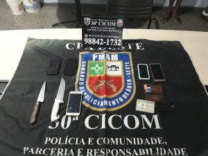 Imagem da notícia - Polícia Militar detêm trio por assaltos na zona leste