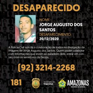 Imagem da notícia - Polícia Civil solicita ajuda da população para encontrar homem desaparecido